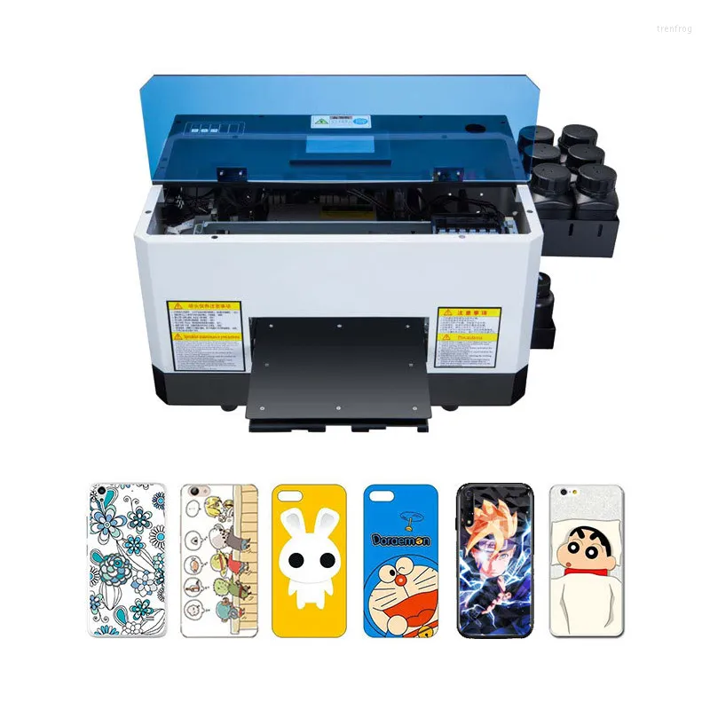 Flatbed Printer A5 Formaat Telefoon Cover Voor Afdrukken Mobiele Case Plastic PVC Glas Hout Met Gratis Inkt 12x20cm