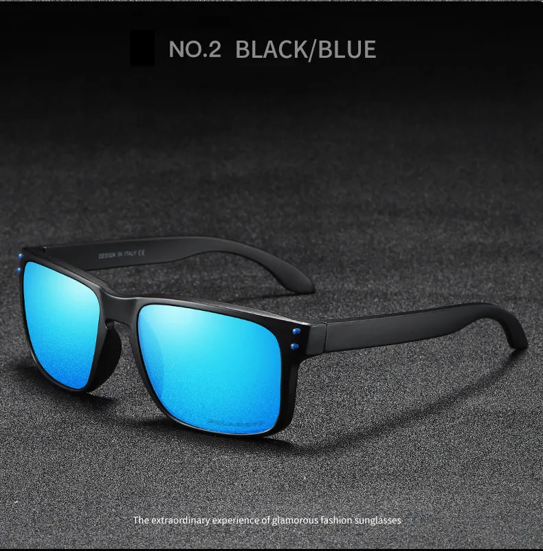 2022 Модные мужчины спортивные поляризованные линзы солнцезащитные очки дизайнер бренд ездит на солнце очки Oculos мужчина вождение на открытом воздухе 9102