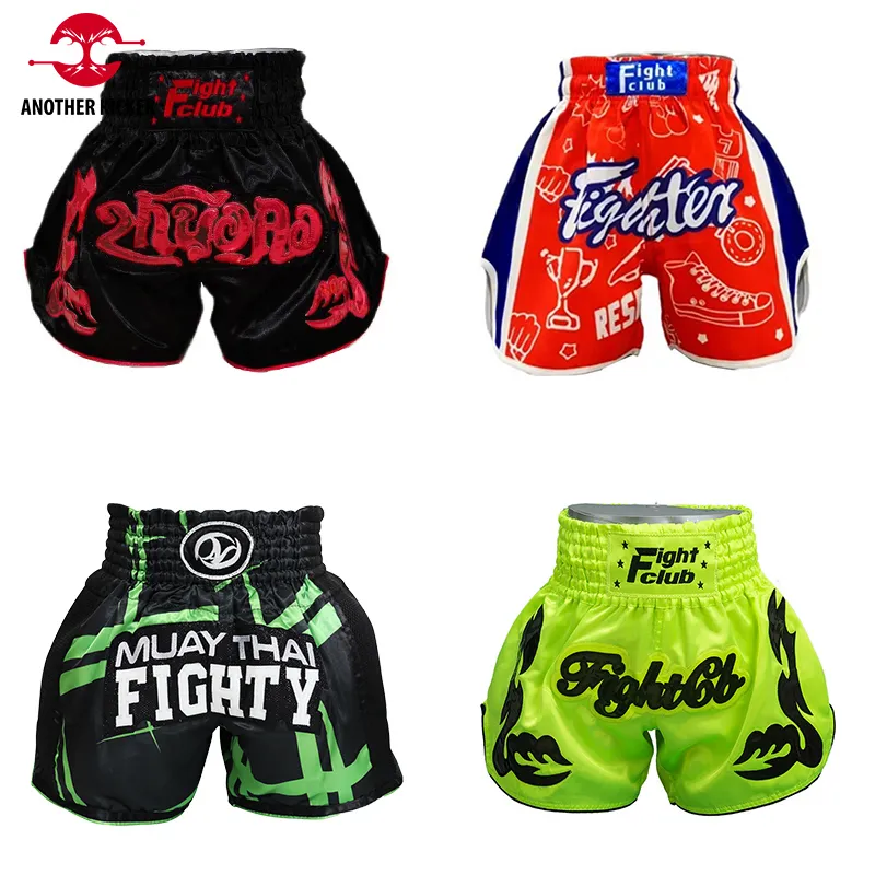 Shorts för män Korta Muay Thai Satin Boxningsshorts Dam Herr Barn Fight Kickboxningsshorts Kickboxning Träningstävling Byxor Mma Kläder 230712