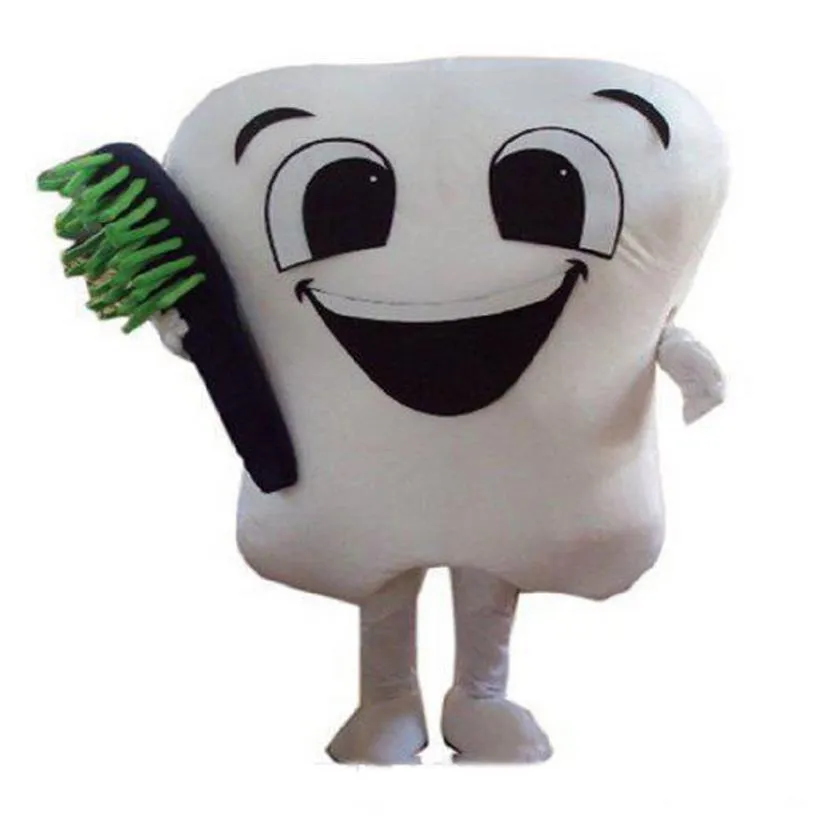 2019 Costumi del partito del costume della mascotte del dente di alta qualità fantasia vestito dalla mascotte del carattere di cure odontoiatriche vestito del parco di divertimenti teeth2945