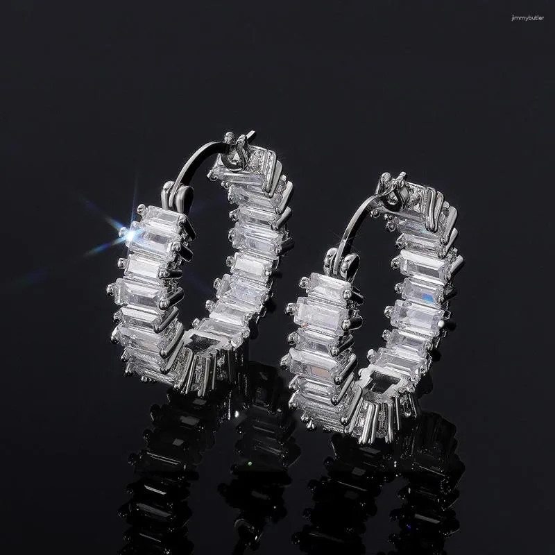 Dangle Boucles D'oreilles 2023 À La Mode Rectangle Poire 925 En Argent Sterling Pour Les Femmes Parti Cadeau Bijoux En Gros