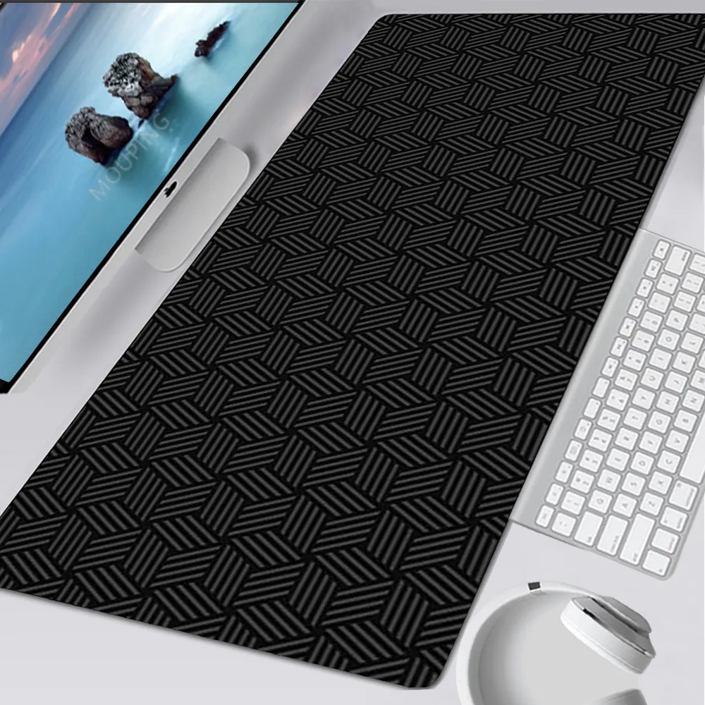 Tapis de souris Repose-poignets Art pour ordinateur portable Tapis minimaliste Noir et blanc Tapis de souris Société Japon Tapis de bureau Tapis Bureaux d'ordinateur Accessoires de jeu 230712