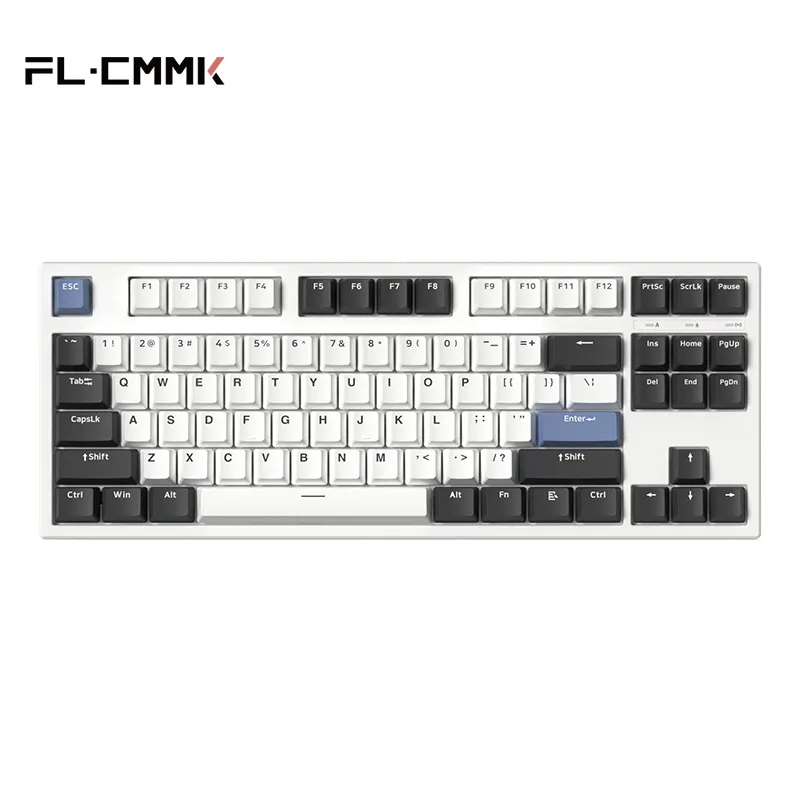 لوحات المفاتيح Flesports GP87 Three Mode Mechanical Keyboard 87 Keys RGB Swappable 2 4G Wireless Bluetooth Wired Win Mac iPad 230712