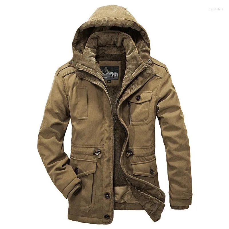 Men's Jackets Winter Jacket Men Thicken Warm Minus 40 Degrees Cotton-Padded Hooded Windbreaker Parka Plus Size 4XL Coats