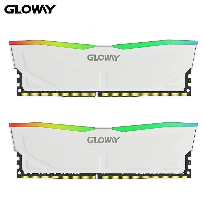 Rams Gloway Memoria Ram DDR4 3200MHz RGB 8GBX2 3600MHz 16GBX2 32GB för skrivbordsgaranti 230712