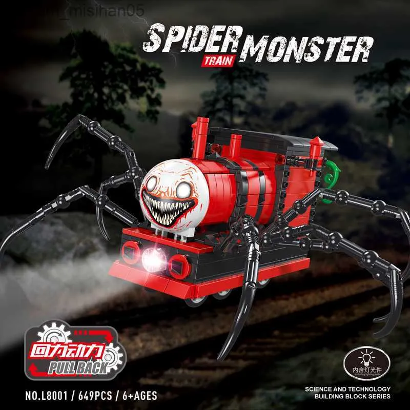 Blocos Choo Chooed Charles Blocos de construção Jogo de terror Trem de  aranha Animal Personagem Monstro Tijolo Brinquedo Presente de aniversário