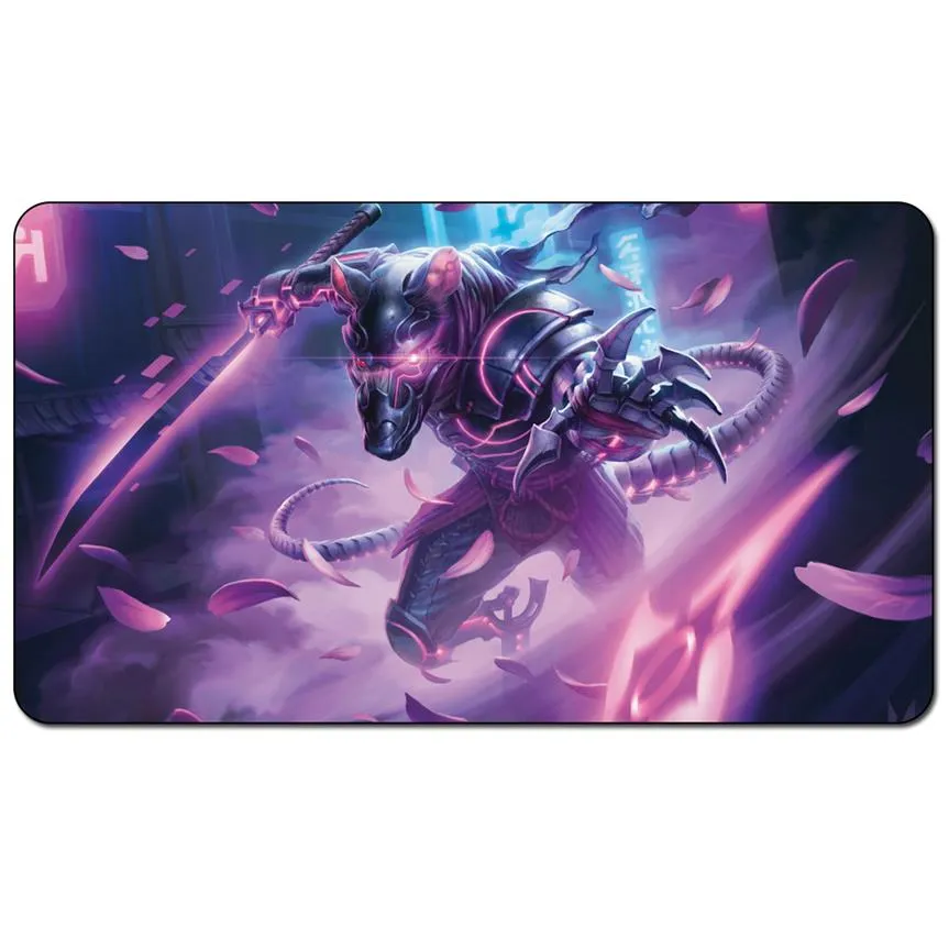 TCG Playmat Magic Board Game Playmat Mukotai Soulripper Kamigawa Neon