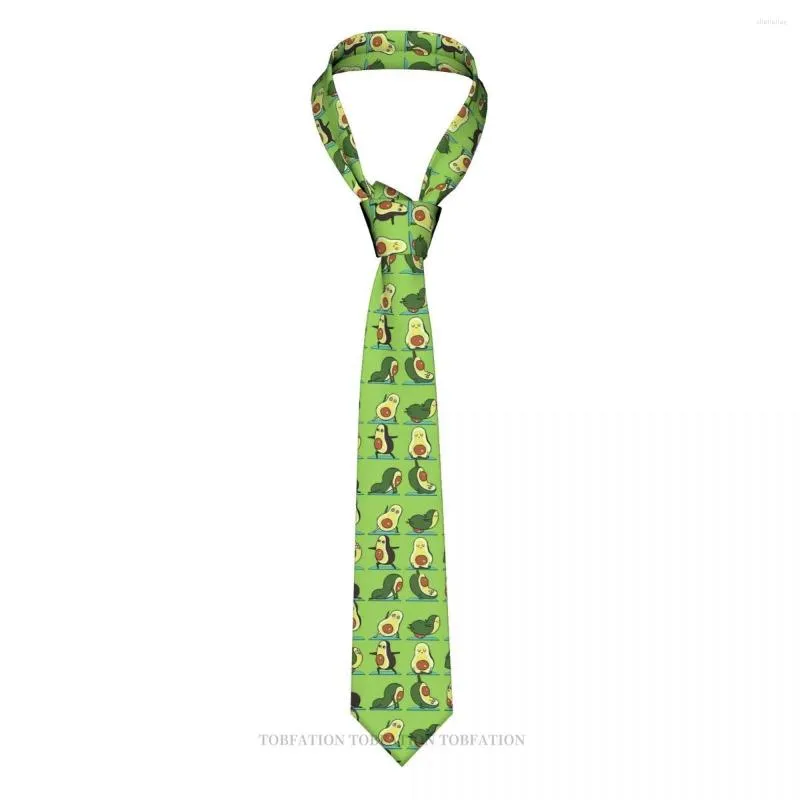 Noeuds papillon Avocat Yoga Cravate d'impression 3D 8 cm de large Polyester Cravate Chemise Accessoires Décoration de fête