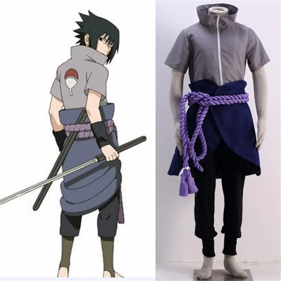 Naruto Sasuke Uchiha vestito Cosplay Costume313v