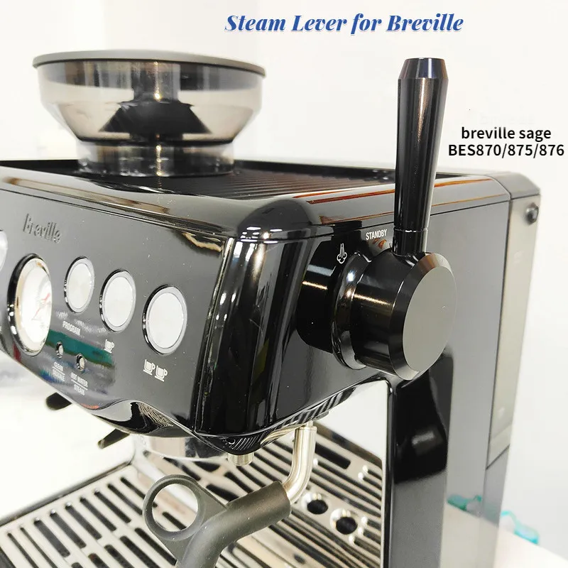 Juegos de café, interruptor de máquina de café para Breville Sage 870875876, pomo de vapor, palanca externa modificada, mango 230712