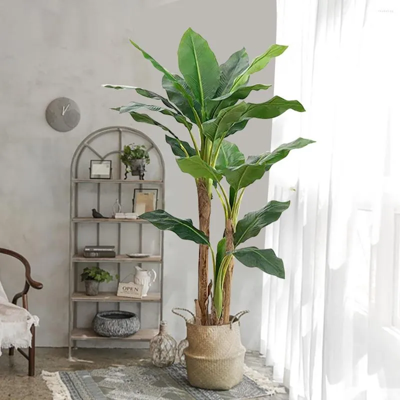 Fiori Decorativi Grande Pianta Artificiale Bonsai Banano Finto In Vaso Casa  Pavimento Interno Decorazione Esterna Paesaggio Tropicale Da 209,45 €