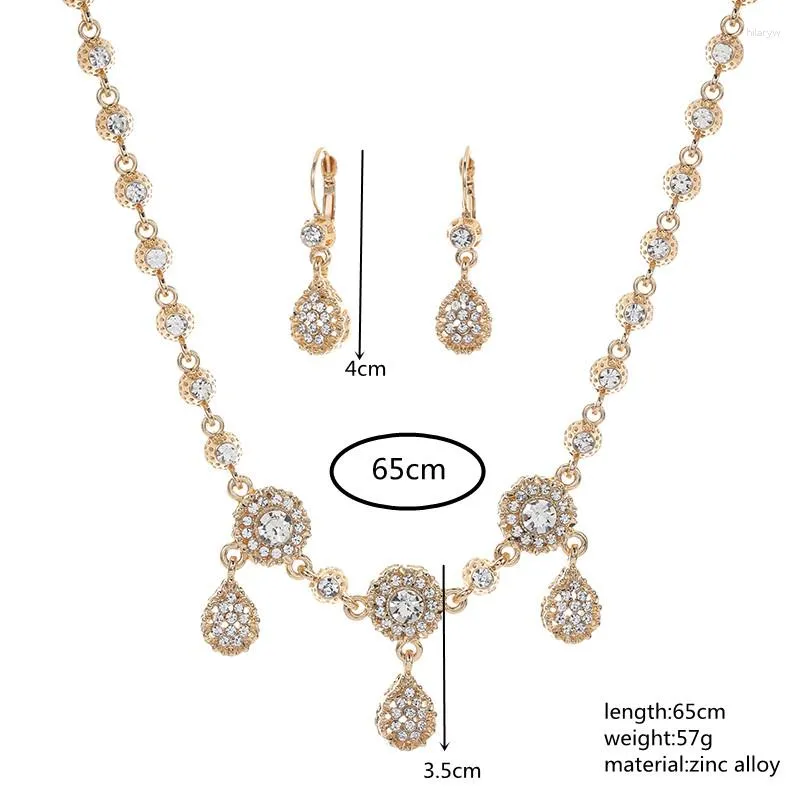 Серьги ожерелья устанавливают ювелирные изделия из ручной работы в ручной работы хрустальные свадебные аксессуары.