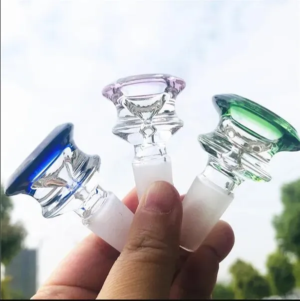 물 담뱃대 14mm 남성 조인트 유리 그릇 18mm 보울 유리 그릇 조각 흡연 액세서리 담배