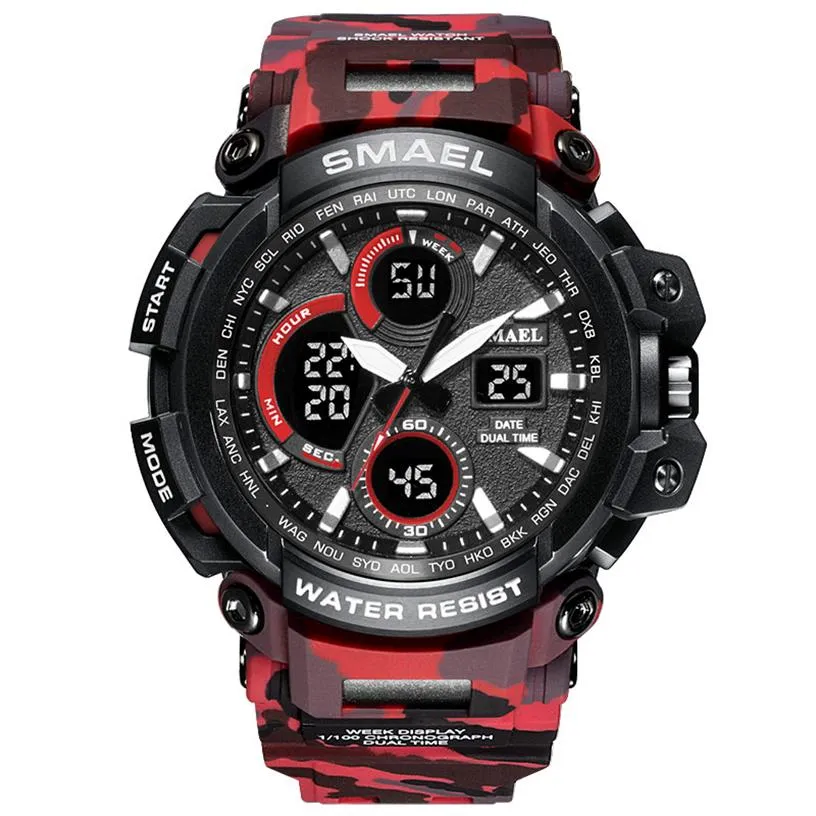 2020 luxury Sport Watches Men Watch Waterproof LED Digital Watch Male Clock Relogio Masculino erkek kol saati 1708B Men Watches304b