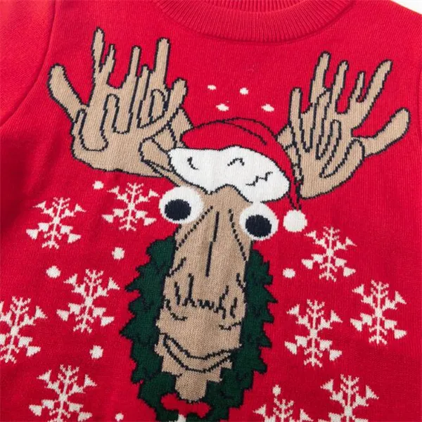 Ny höst- och vinterbarns tecknad jultröja pojkar 'Baby Pullover Bottom Knit