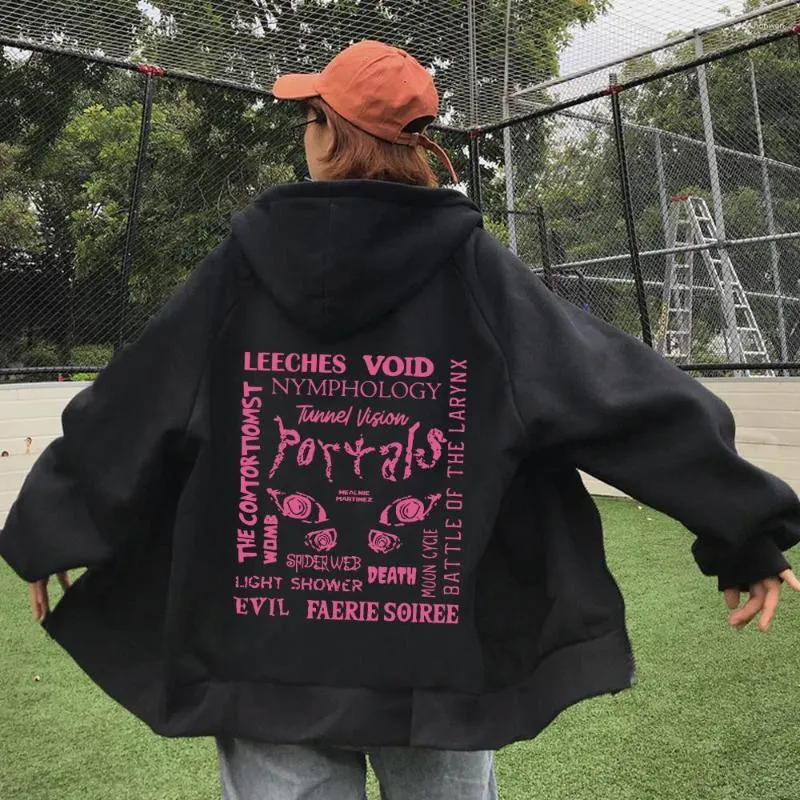 Felpe con cappuccio da uomo Melanie Martinez Felpa con cappuccio con cerniera Harajuku Casual Pullover allentati Uomo Donna Streetwear Fans Gift