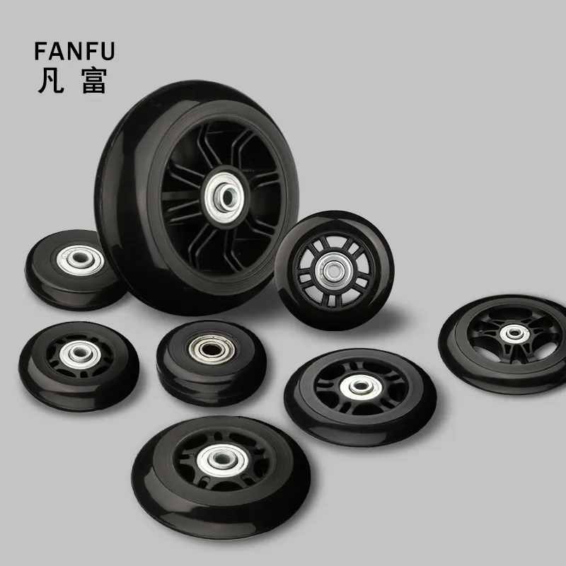 Luggage parts wheels top