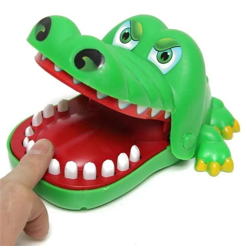 Sell Creative Practical Jokes Mouth Tooth Alligator Hand Children039s Toys Family Games Classic Biting Game