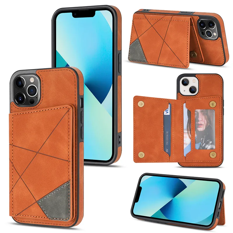 Intelligent Divide Split body Magnetic Case Bag Cell Phone Cases pour Samsung S23 S22 S21 S20 Ultra FE Plus Note 20 A12 A13 A71 A52 A53 PU Leather Wallet Cove Retail