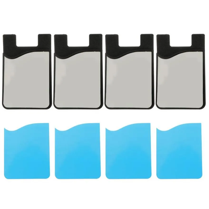 10 pçs sublimação em branco capa de cartões de silicone suporte personalizado DIY ferramentas de noções de costura 215J