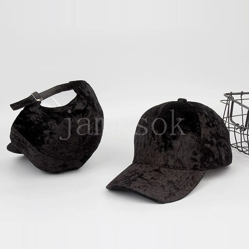 Jesienna czapka zwykła klamra back moda wolny baseball czapka baseballowa kobiety aksamitne czapki baseballowe aksamitne czapki df095