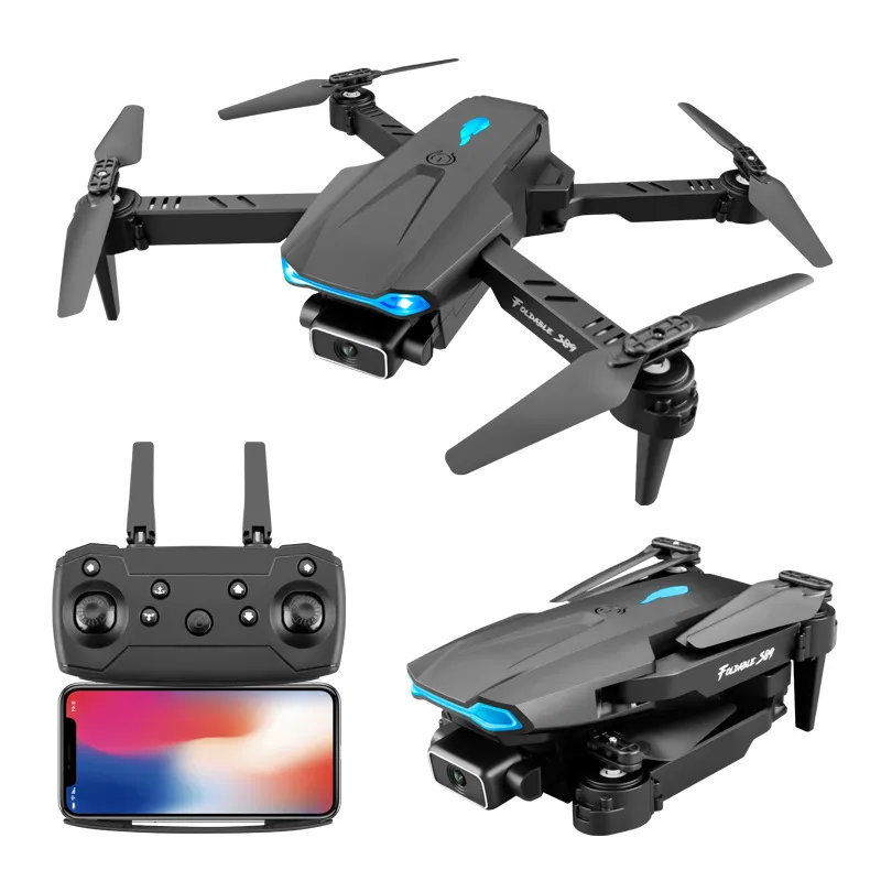 S89 UAV pliant transfrontalier dédié HD 4K photographie aérienne double caméra Quadcopter UAV à hauteur fixe