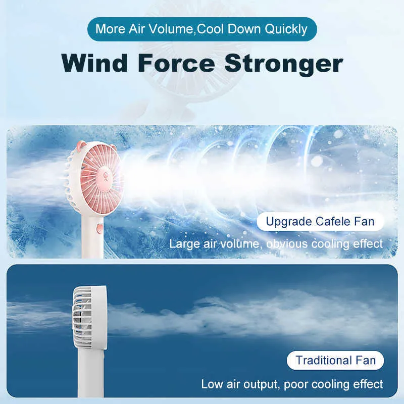 Electric Fans CAFELE Mini USB Fan Gears Portable Handheld Desk Fan 2000 mAh Rechargable Summer Cooling Fan Cool Gadgets For Outdoor Travel