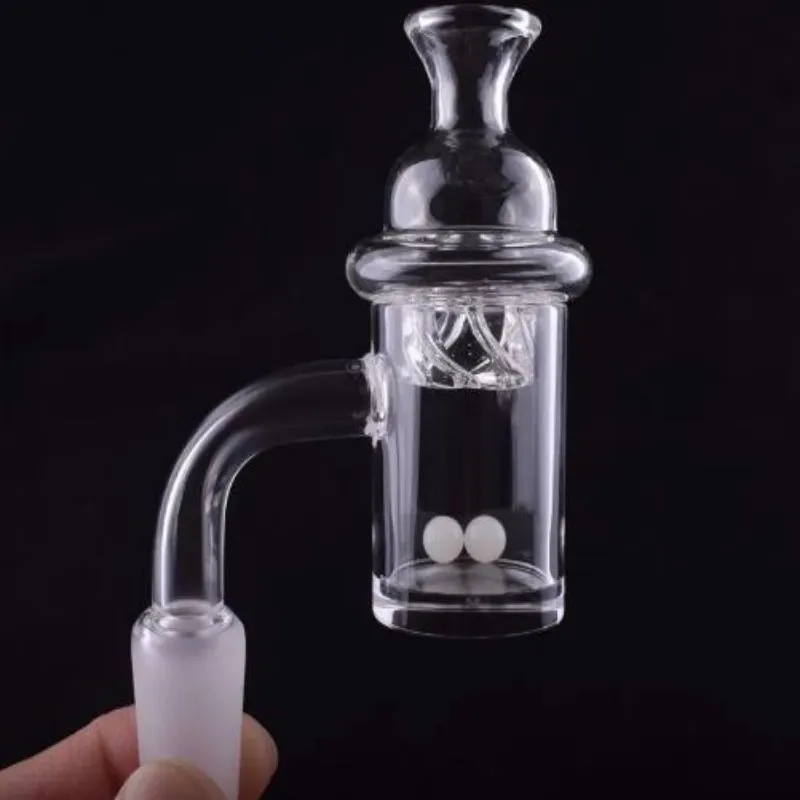 Korte Hals Quartz Banger Carb Cap set 25mm quartz nail 14mm 18mm Mannelijke Vrouwelijke Terp Platte top Bangers voor Dab Rigs Glazen Waterpijpen