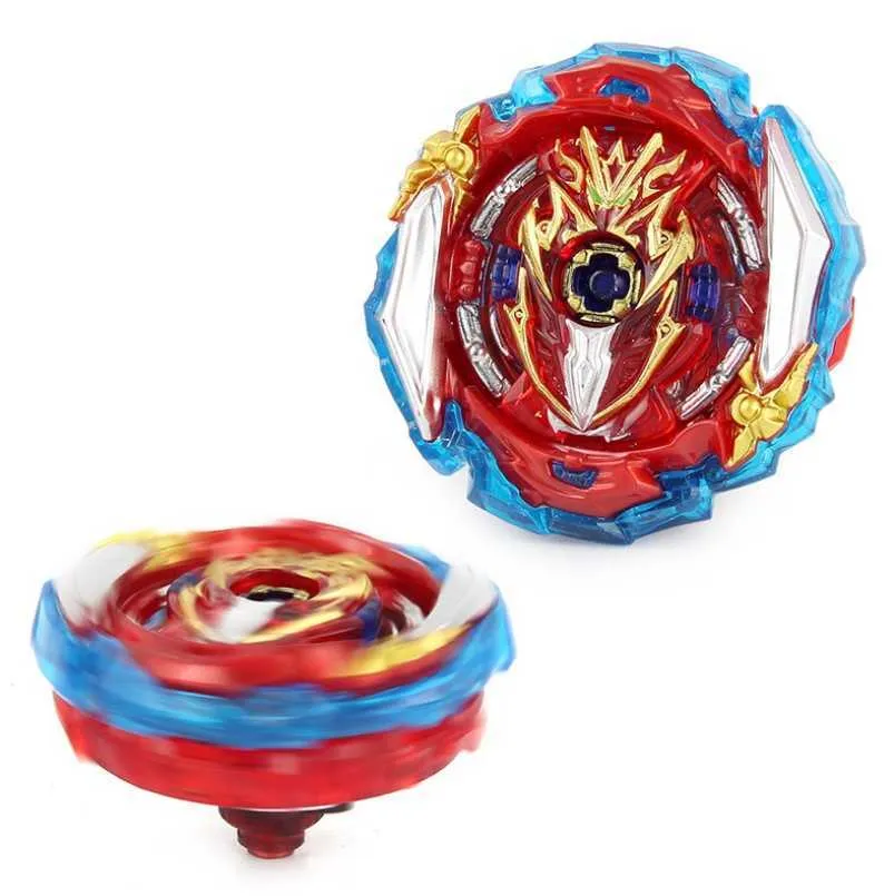 4D Beyblade B-X TOUPIE BURST BEYBLADE Spinning Superking B-173-02 Infinite Achilles 7 Loop Scudo 1D con lanciatore a filo a due vie