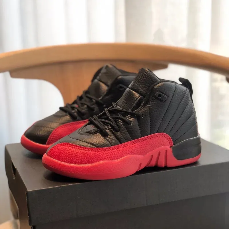 Kids 12 12s Basketball Shoes Space Jam Bred Concord Gym Red