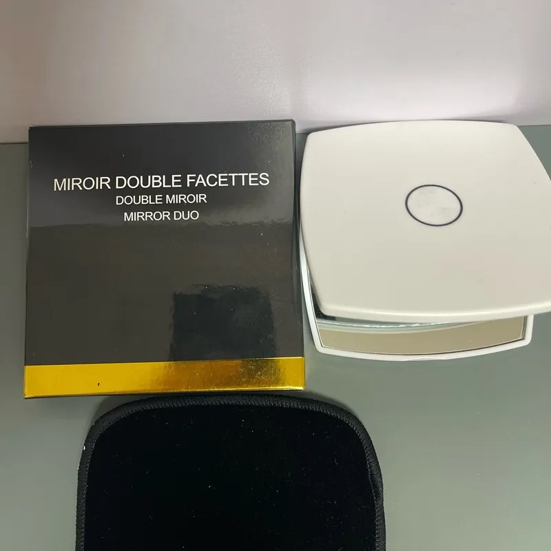 Miroirs Double Facettes Double Mirror Duo 메이크업 거울 황혼 가방 박스 소형 미러 메이크업 도구 액세서리 화장품 휴대용 거울