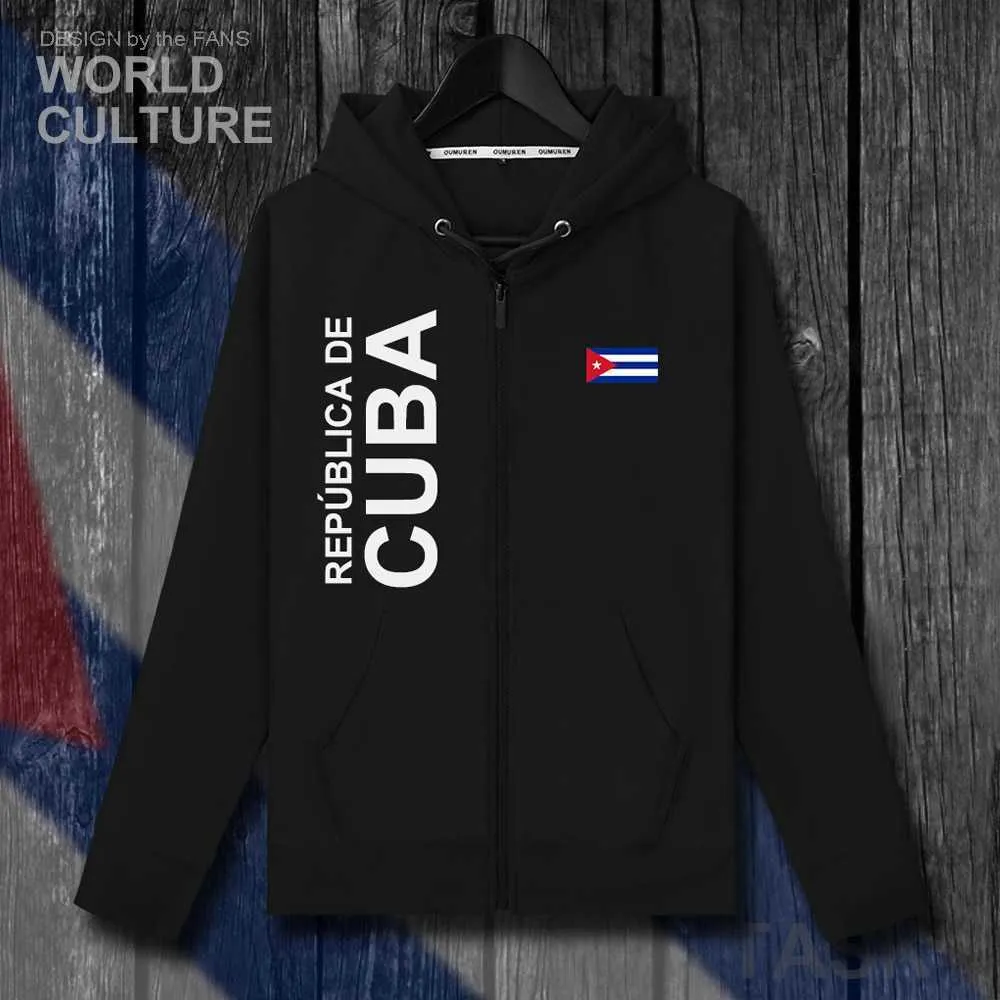 Heren Hoodies Sweatshirts Heren Sokken Cuba CU CUB Heren Sweatshirt Hoodie Winter Rits Vest Jas Heren Jack National Sportswear Fashion 2018 Z230714