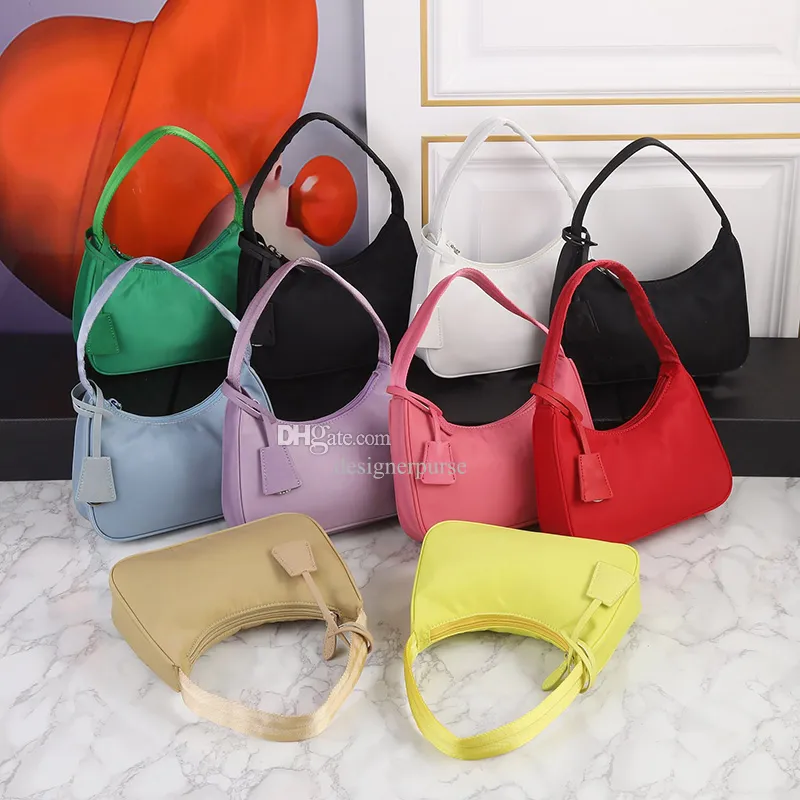 Womens handbag Re Edition hobos the tote bags Re Nylon mini bag shoulder bags crossbody bag luxury designer totes half moon purses designerspurse