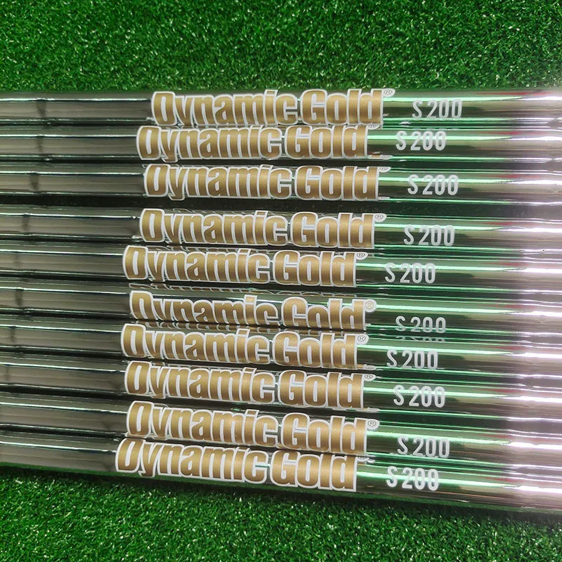 Têtes de club argent Dynamic Gold S200 fers de golf clubs d'arbre en acier 10 pièces commande par lots 0370 39 pouces 230713