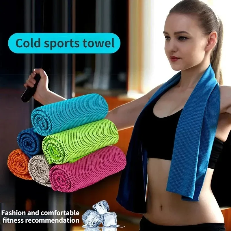 Zomer Outdoor Sport Ijs Koude Handdoek Sjaal Hardlopen Yoga Reizen Gym Camping Golf Sports Cooling Handdoek Verkoudheid Neck Wrap Strandlaken