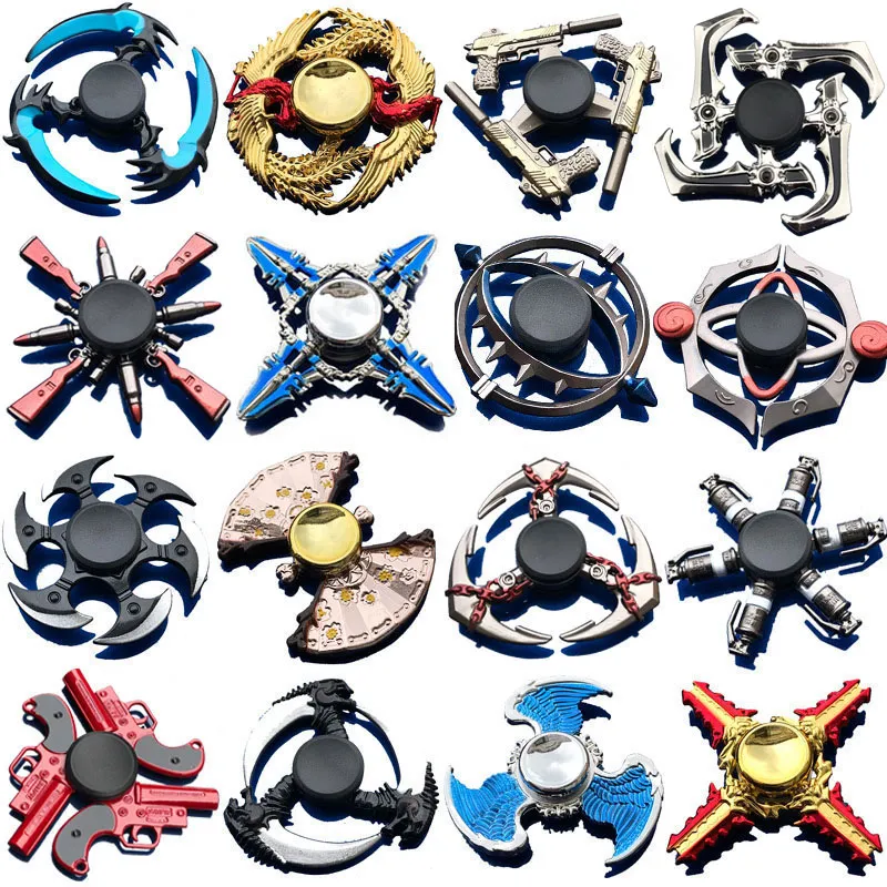 Multi Styles Fidget Spinner Finger Toy Zinc Alloy Metal Hand Spinners  Fingertip Gyro Spinning Top Stress Relief Decompression Toys Anxiety  Reliever From Hy0110, $1.48