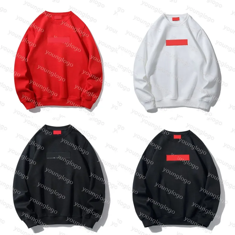 Gata långärmad mens hoodies mode broderi pullover par casual utomhus lösa tröjor kläder