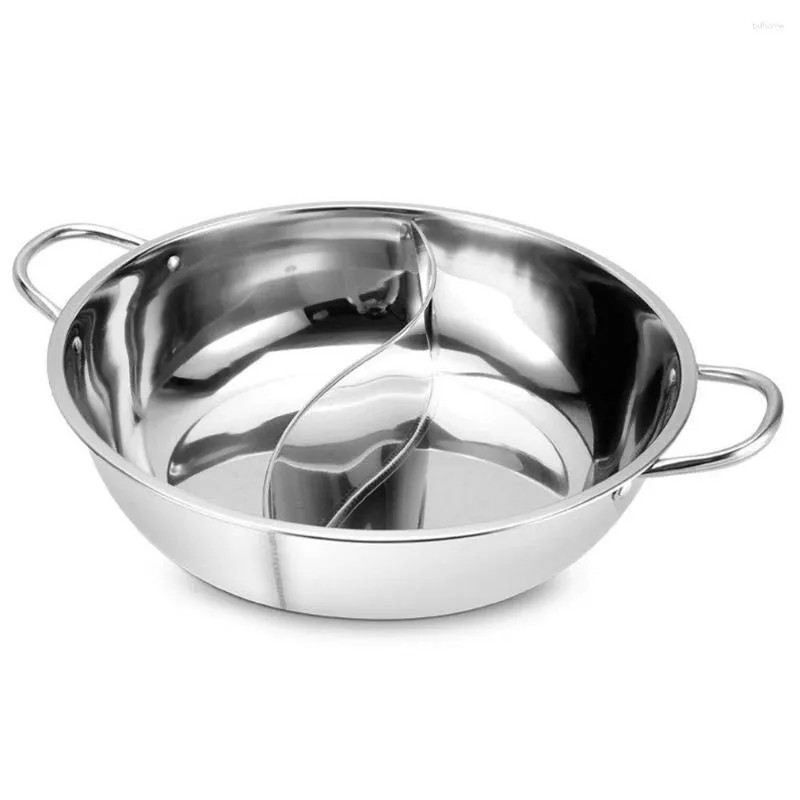 Bols Pot Avec Diviseur En Acier Inoxydable Mandarin Canard Électrique Double Face Divisé 2 Grille Base De Soupe Cuiseur