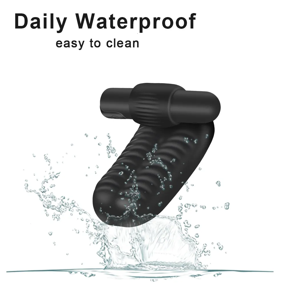 Vibratori Manica per dito Vibratore Punto G Orgasmo Massaggio Clitoride Stimolare Masturbatore femminile Giocattoli sessuali lesbici per_voghion.com