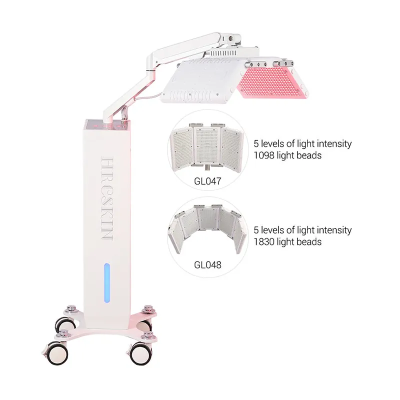 Hudföryngring maskin ny design 660nm 850 nm pdt ljusterapi maskin led pdt belysning färgterapi maskin pdt led ljus rynka remover akne behandling