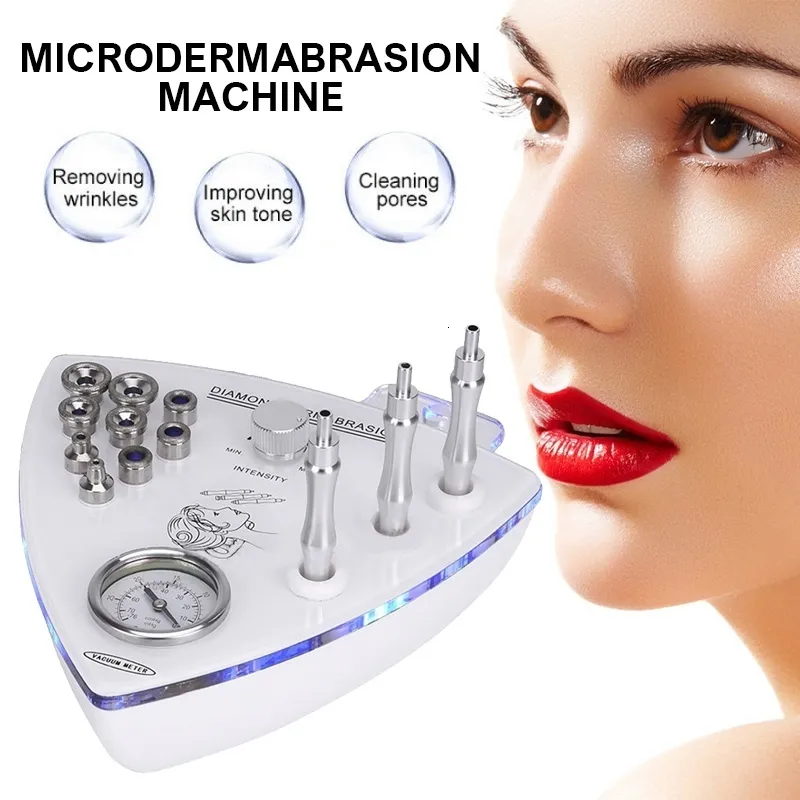 Dispositivos de cuidados faciais Diamond Microdermoabrasion Machine Peeling Beauty Instrument Anti Wrinkle Blackhead Remover Exfoliato Skin Tools 230714