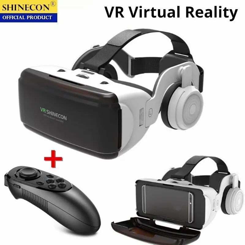 Gafas de Realidad Virtual 3D VR Box para Teléfono Móvil Android e iOS,  Soporte Universal de 4.7 a 6 : : Electrónica