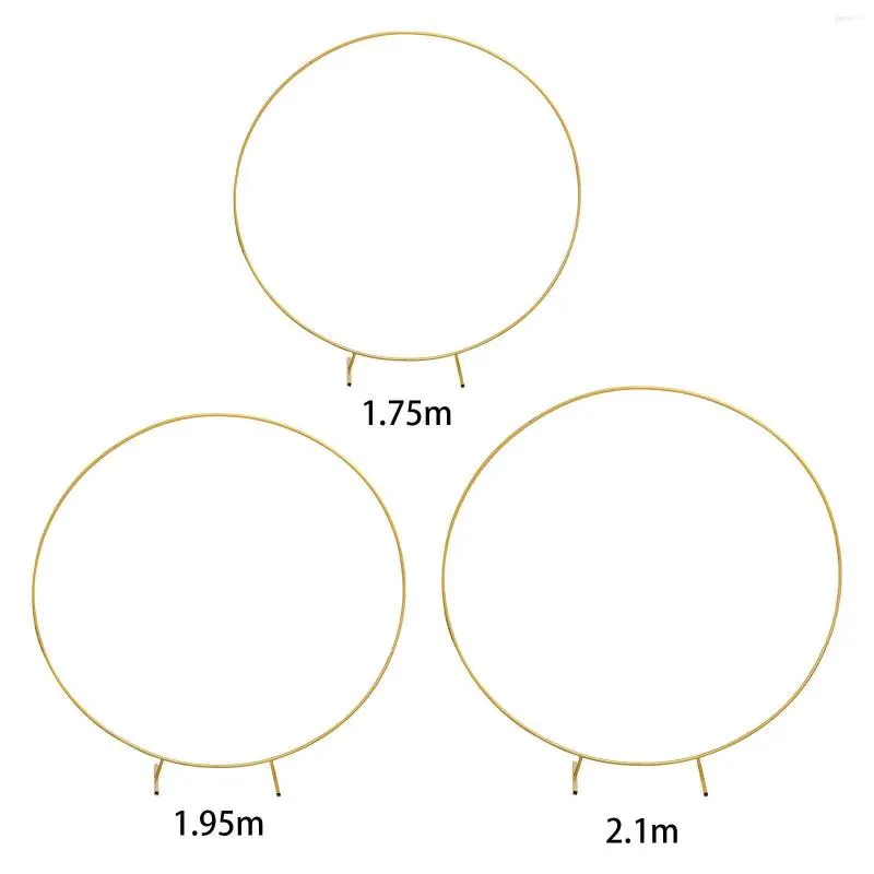 Party Decoration Circle Balloon Arch Frame Reusable Backdrop Stand Supplies For Outdoor Events Lawn Wedding