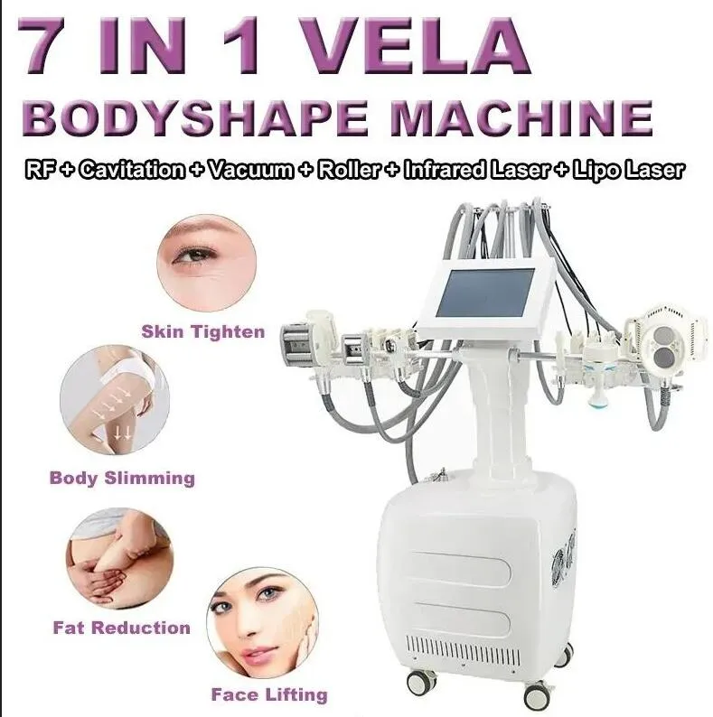 6 em 1 vale Roller Boby máquina de emagrecimento RF levantamento facial a vácuo perda de peso dispositivo de massagem para remoção de gordura levou pele rejuvenescimento Lipo cavitação máquina