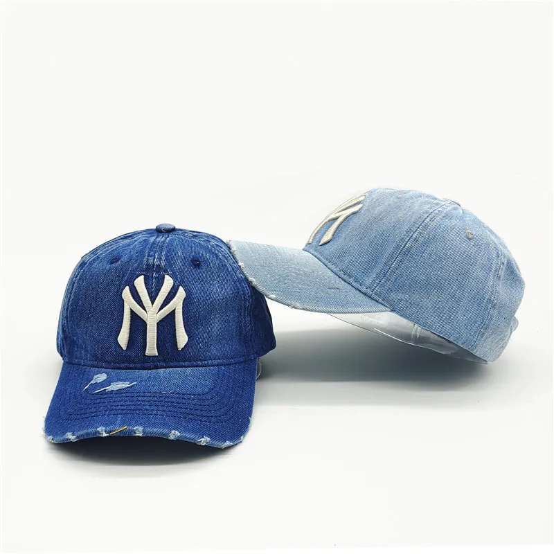 Ball Caps volwassen mannen casual vintage denim MIJN NY borduren baseball cap Vrouwen katoen sport hoed hiphop Golf hoeden gorros 230713