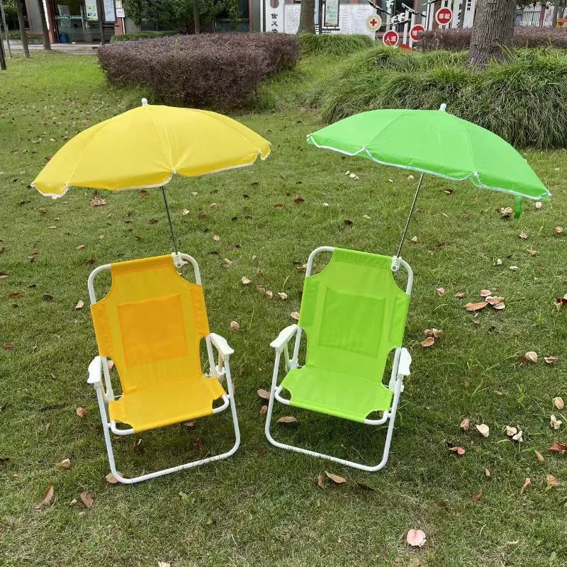Camp Furniture Children's Outdoor Folding Chair Lazy Fishing Stool Multi-function Portable Beach With Sunshade Camping