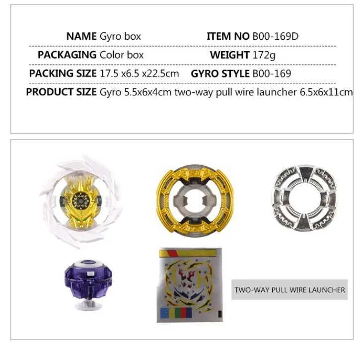 4D Beyblades B-X TOUPIE BURST BEYBLADE TOL Popping Schroef Super Koning Uranus B00-169 Legering Gyro Speelgoed voor Kinderen