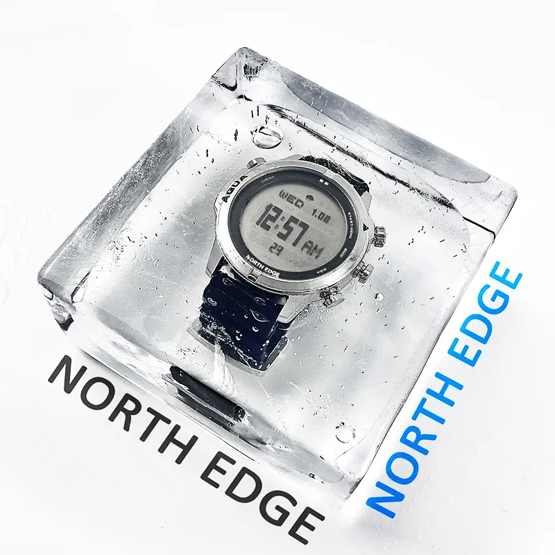 North Edge Outdoor Sports Professional Waterproof Scuba Gratis dykning 50m datorklocka med NDL Time Altimeter Barometer Compass