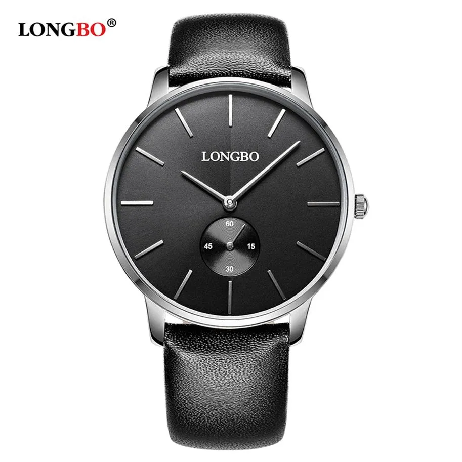 Longbo Luxury Quartz titta på casual mode läderband tittar män kvinnor par tittar på sport analog armbandsur gåva 80286197s