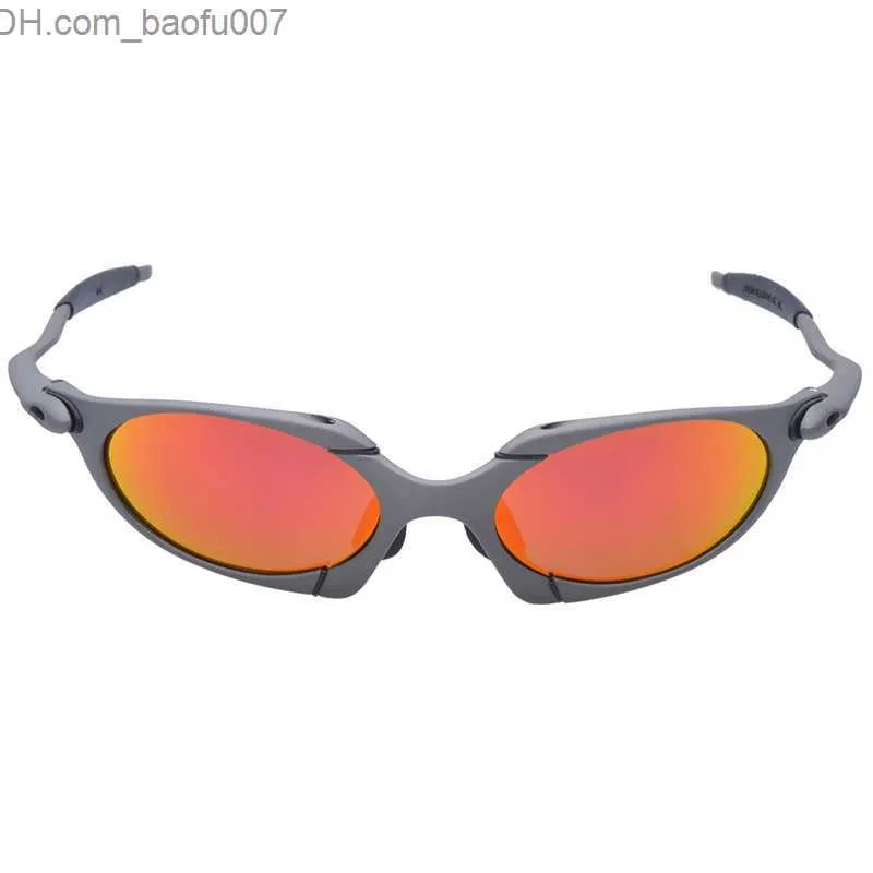 Lunettes de soleil Lunettes de soleil Lunettes de vélo polarisées pour hommes Cadre en alliage Lunettes de cyclisme de sport Oculos de Ciclismo Gafas CP002-3 Z230714